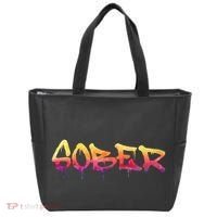 Sober Sobriety Anniversary Recovery Sober Aa Na Tote Bag thumb 0