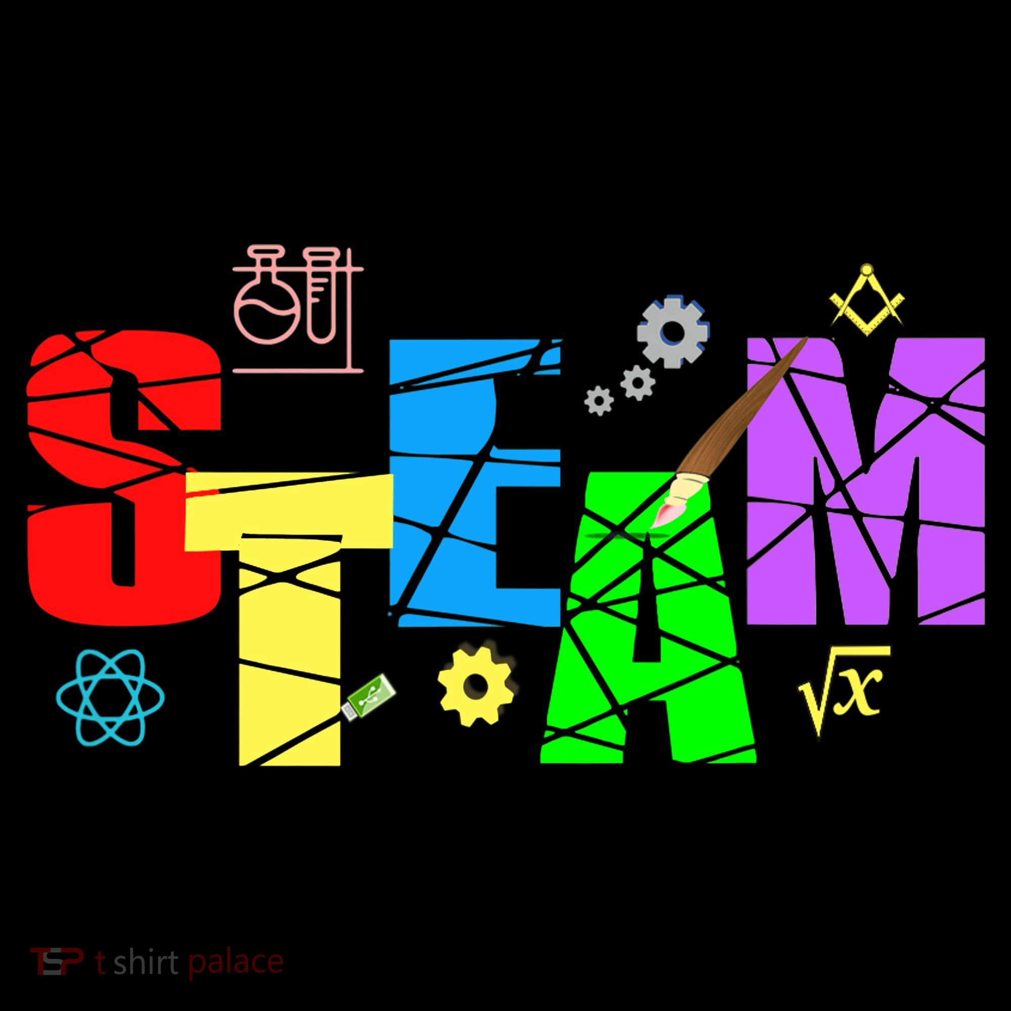 STEAM Science and Art STEM Creativity Maker Dry Zone Grid Polo