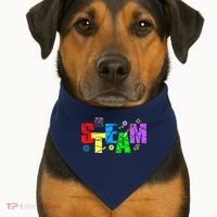 STEAM Science and Art STEM Creativity Maker USA-Made Doggie Bandana thumb 1