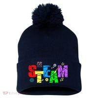 STEAM Science and Art STEM Creativity Maker Pom Pom 12in Knit Beanie thumb 0