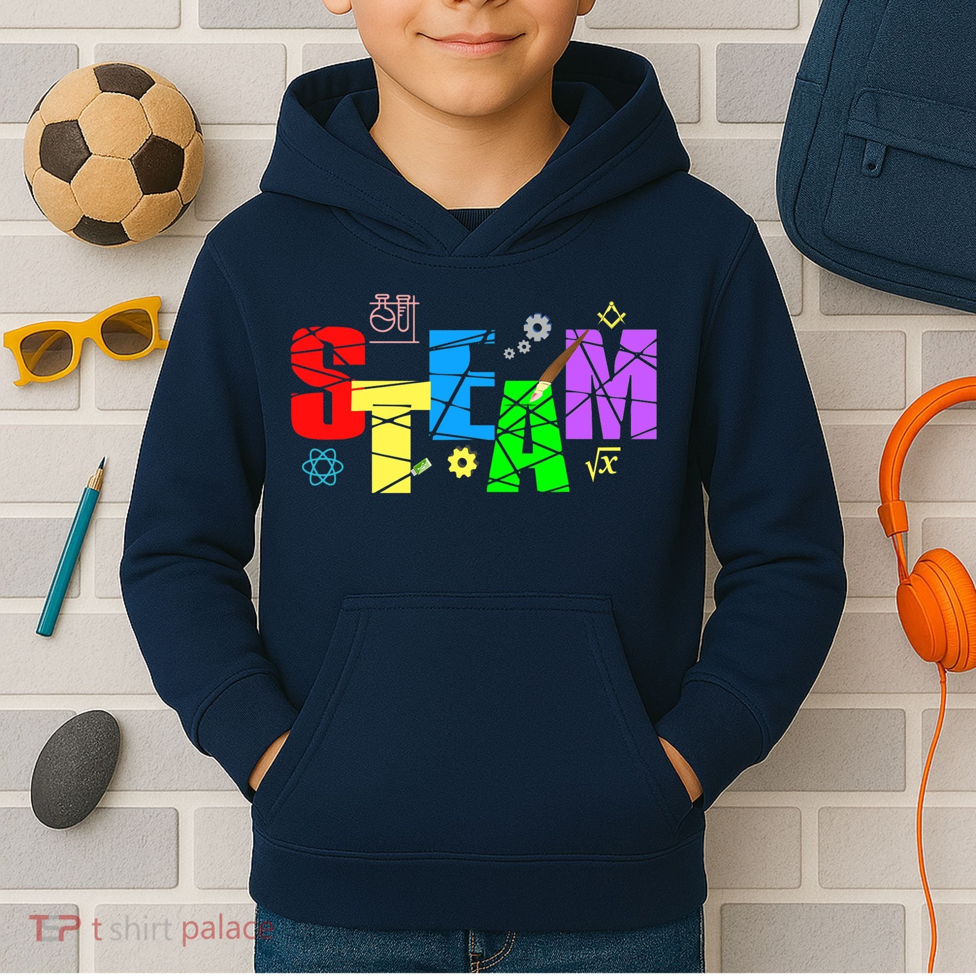 STEAM Science and Art STEM Creativity Maker Kids Hoodie