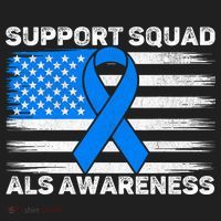 Support Squad ALS Awareness Month USA American Flag Dad  Hat thumb 2