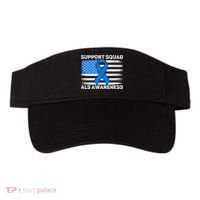 Support Squad ALS Awareness Month USA American Flag Dad  Visor thumb 0