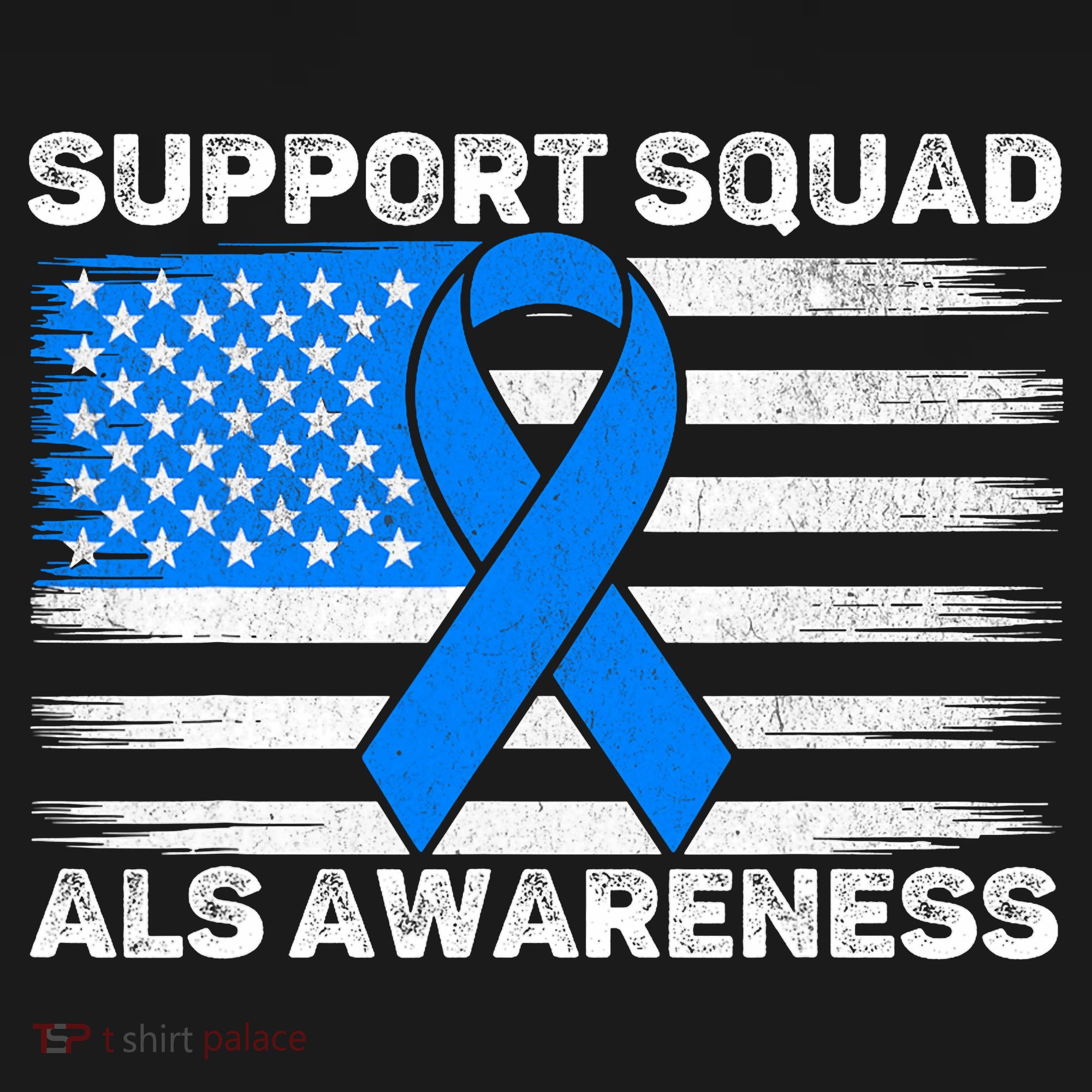 Support Squad ALS Awareness Month USA American Flag Dad  Visor