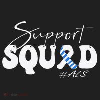 Support Squad ALS Awareness Blue & White Ribbon Tumbler thumb 3