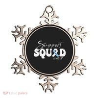 Support Squad ALS Awareness Blue & White Ribbon Ornament thumb 0