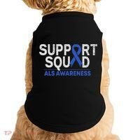 Support Squad Als Awareness Month Blue Ribbon Support Team Doggie Tank thumb 0