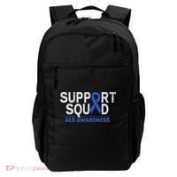 Support Squad Als Awareness Month Blue Ribbon Support Team Backpack thumb 0