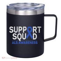 Support Squad Als Awareness Month Blue Ribbon Support Team 12oz Stainless Steel Coffee Mug thumb 0