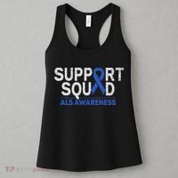 Support Squad Als Awareness Month Blue Ribbon Support Team Women's Tank Top thumb 3