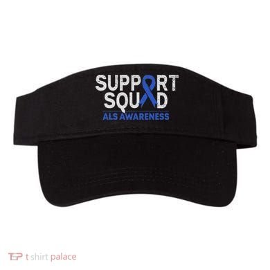 Support Squad Als Awareness Month Blue Ribbon Support Team Visor