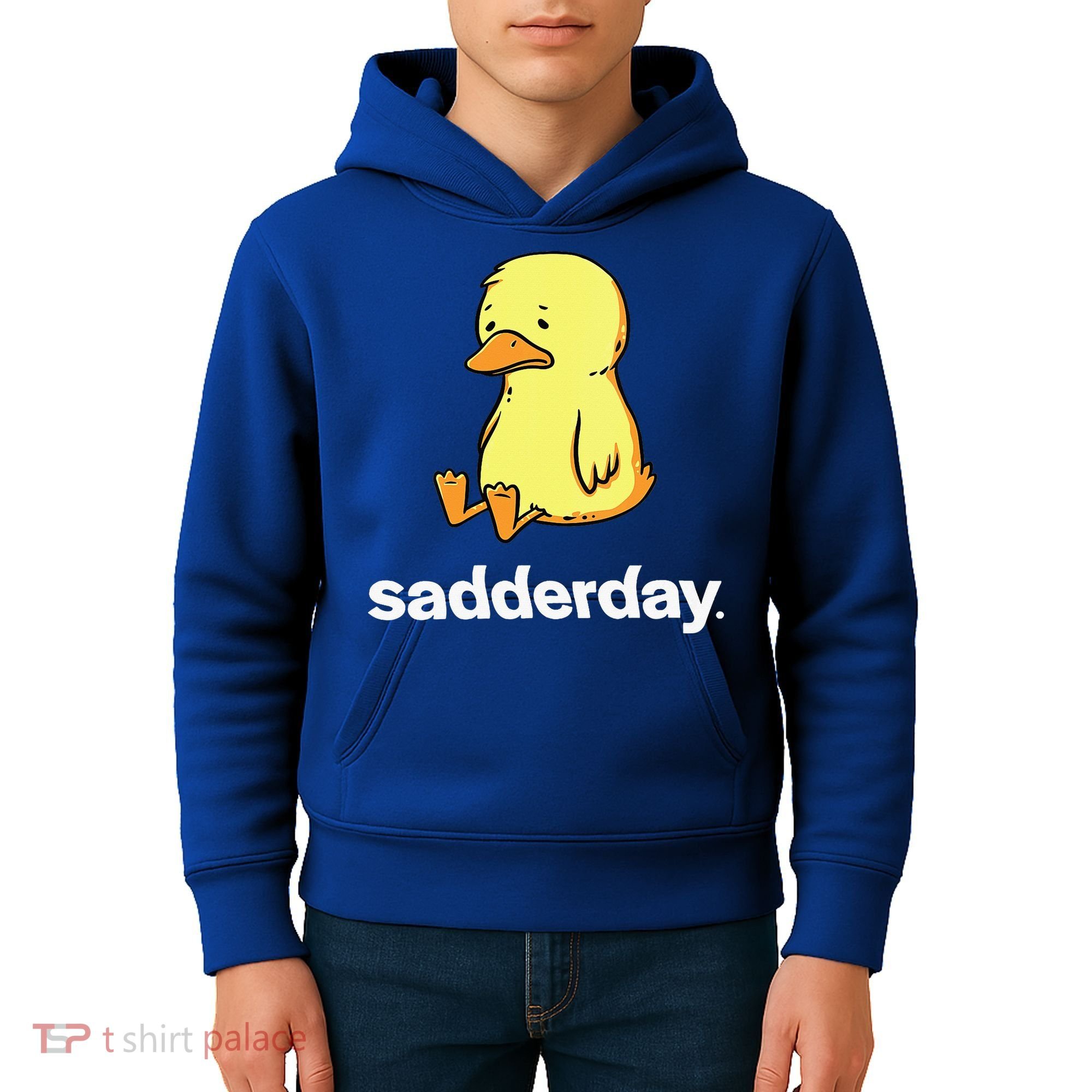 Sadderday Sad As Duck Kids Hoodie