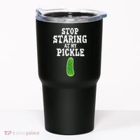 Stop Staring At My Pickle Costume Funny Easy Halloween Gift Tumbler thumb 0