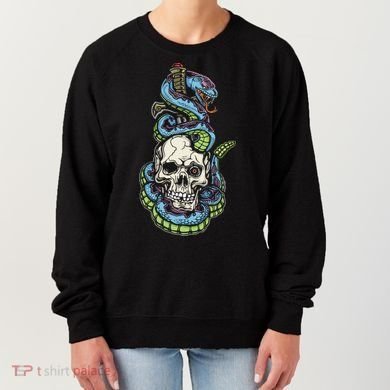 Snake Skull And Dagger Tattoo Women's Sweatshirt