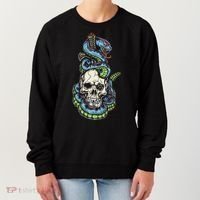Snake Skull And Dagger Tattoo Women's Sweatshirt thumb 0