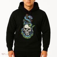 Snake Skull And Dagger Tattoo Hoodie thumb 2