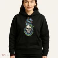 Snake Skull And Dagger Tattoo Hoodie thumb 5