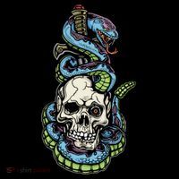 Snake Skull And Dagger Tattoo Hoodie thumb 7
