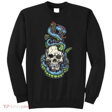 Snake Skull And Dagger Tattoo Sweatshirt