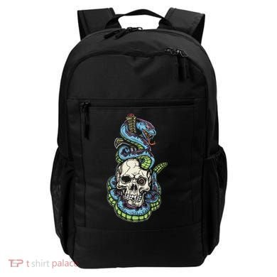 Snake Skull And Dagger Tattoo Backpack