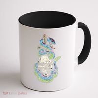 Snake Skull And Dagger Tattoo Coffee Mug thumb 1