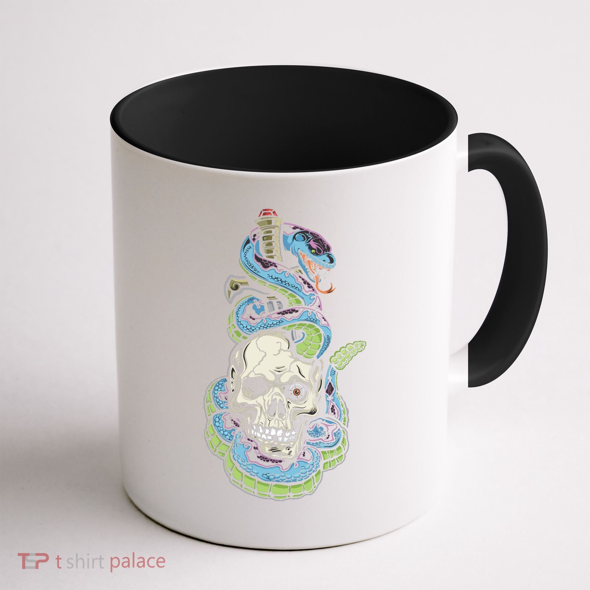 Snake Skull And Dagger Tattoo Coffee Mug