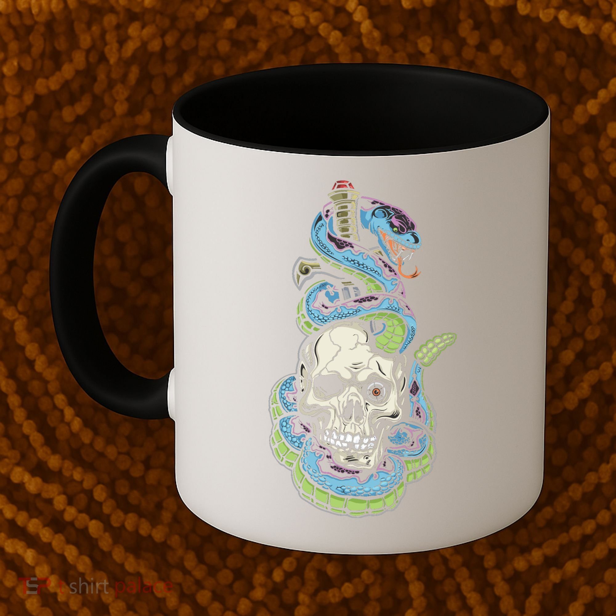 Snake Skull And Dagger Tattoo Coffee Mug