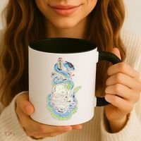 Snake Skull And Dagger Tattoo Coffee Mug thumb 3