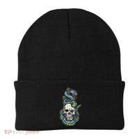 Snake Skull And Dagger Tattoo Beanie thumb 0