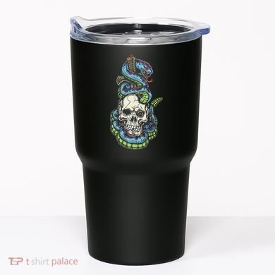 Snake Skull And Dagger Tattoo Tumbler