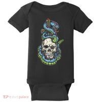 Snake Skull And Dagger Tattoo Baby Bodysuit thumb 0