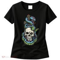 Snake Skull And Dagger Tattoo Women's T-Shirt thumb 0