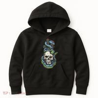Snake Skull And Dagger Tattoo Kids Hoodie thumb 0