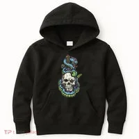 Snake Skull And Dagger Tattoo Kids Hoodie thumb 0