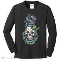 Snake Skull And Dagger Tattoo Kids Long Sleeve Shirt thumb 0