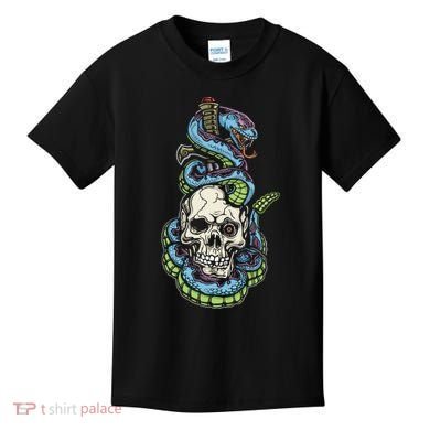 Snake Skull And Dagger Tattoo Kids T-Shirt