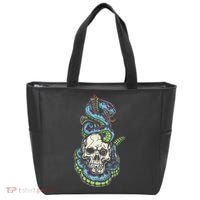 Snake Skull And Dagger Tattoo Tote Bag thumb 0