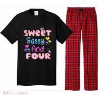 Sweet Sassy And Four 4th Birthday Doughnut 4 Years Old Pajama Set thumb 0