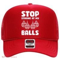 Stop Staring At My Balls Funny XMas Hat thumb 0