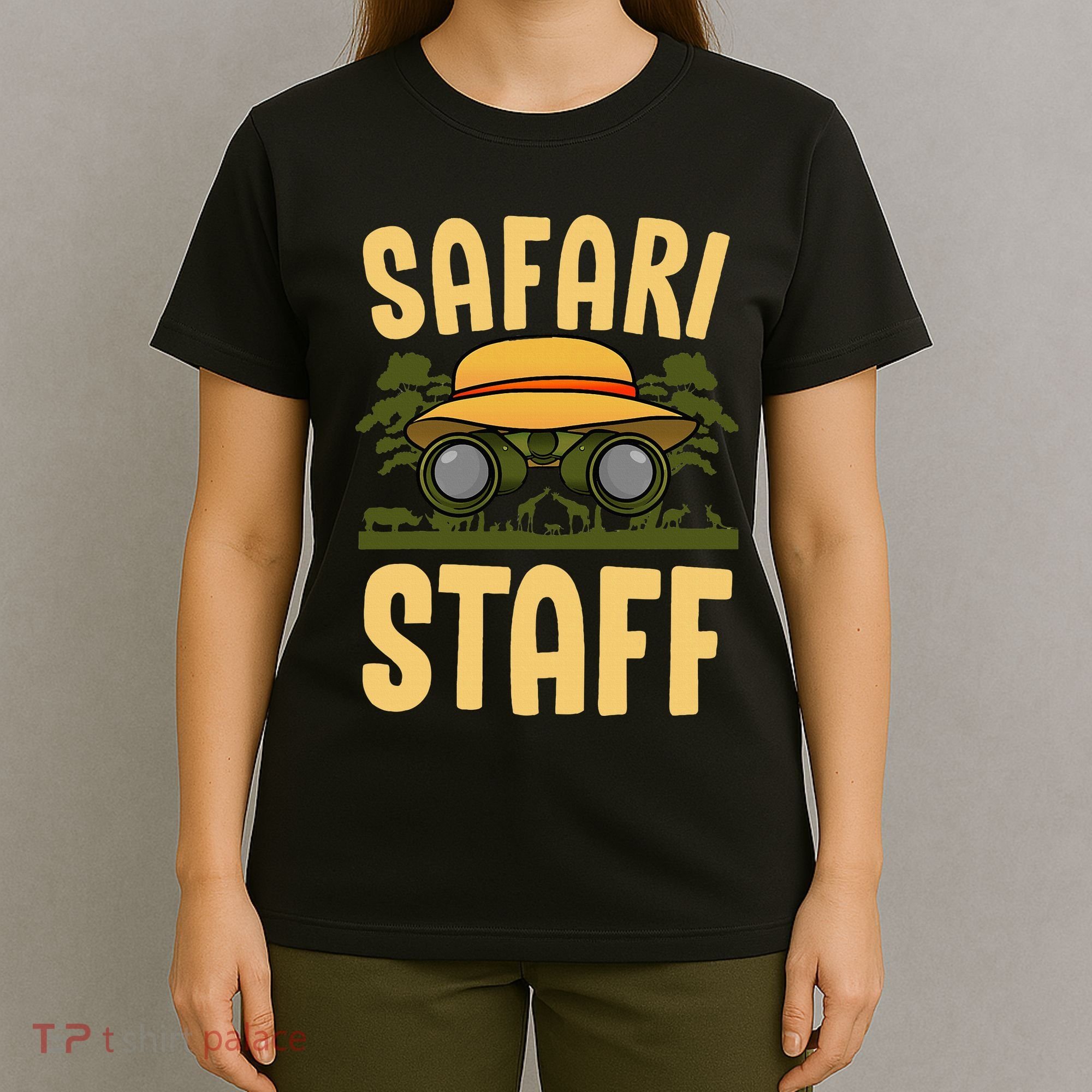 Safari Staff Art For Women Zookeeper Costume Zoo Jungle T-Shirt