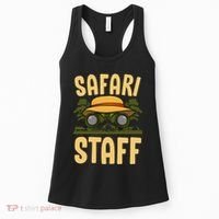 Safari Staff Art For Women Zookeeper Costume Zoo Jungle Women's Tank Top thumb 0