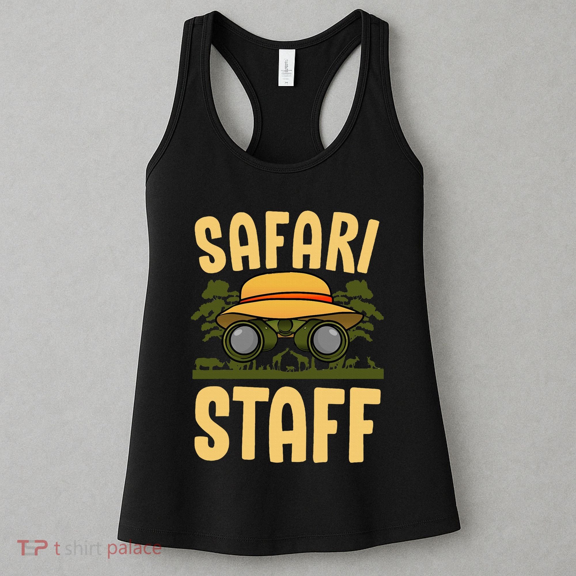 Safari Staff Art For Women Zookeeper Costume Zoo Jungle Women's Tank Top