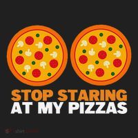 Stop Staring At My Pizza Party Women Funny Pizza Beanie thumb 2