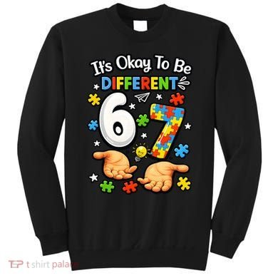 Six Seven Autism Awareness 67 Sweatshirt