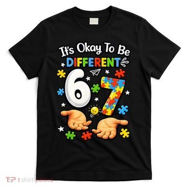 Six Seven Autism Awareness 67 T-Shirt