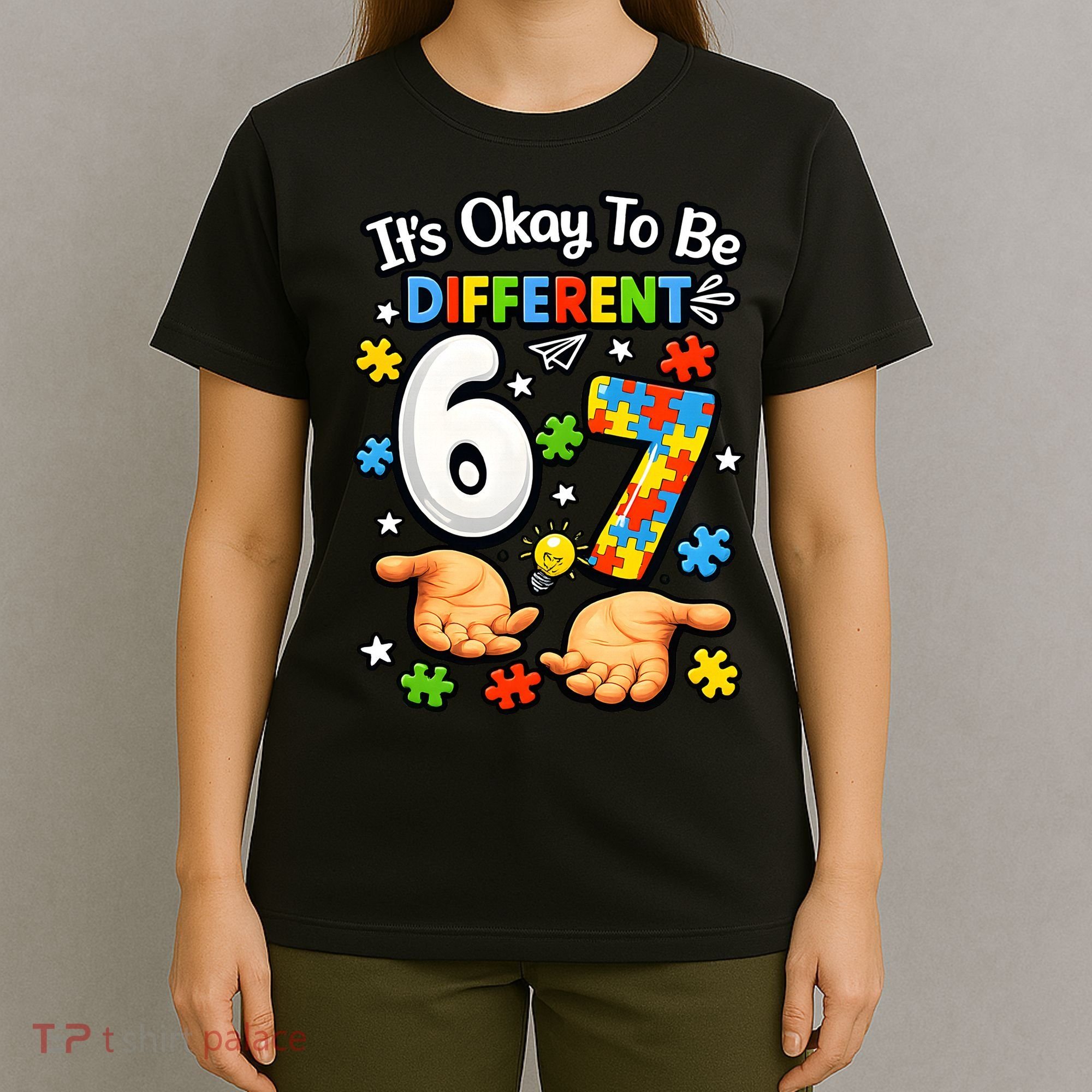 Six Seven Autism Awareness 67 T-Shirt