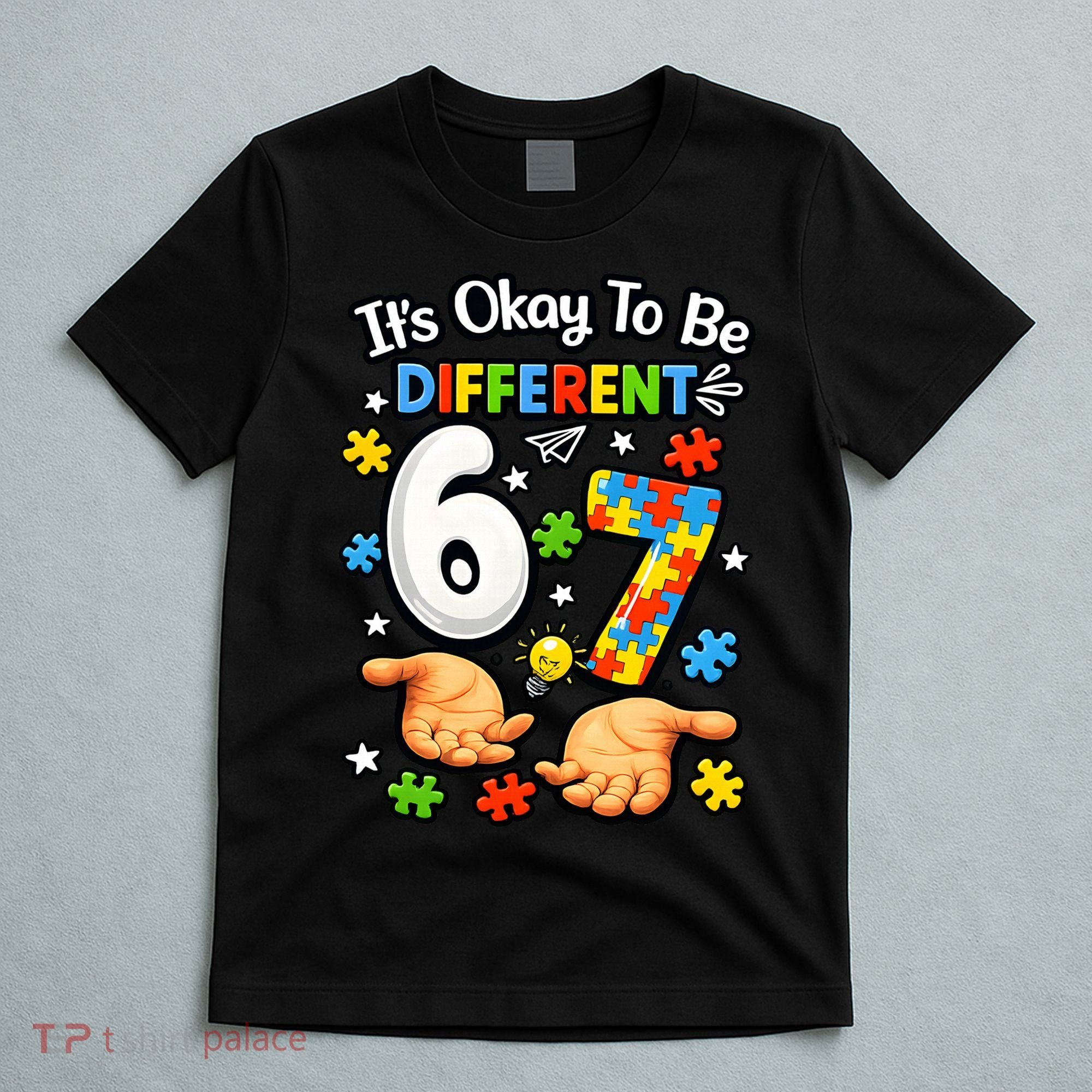 Six Seven Autism Awareness 67 T-Shirt