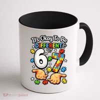 Six Seven Autism Awareness 67 Coffee Mug thumb 1