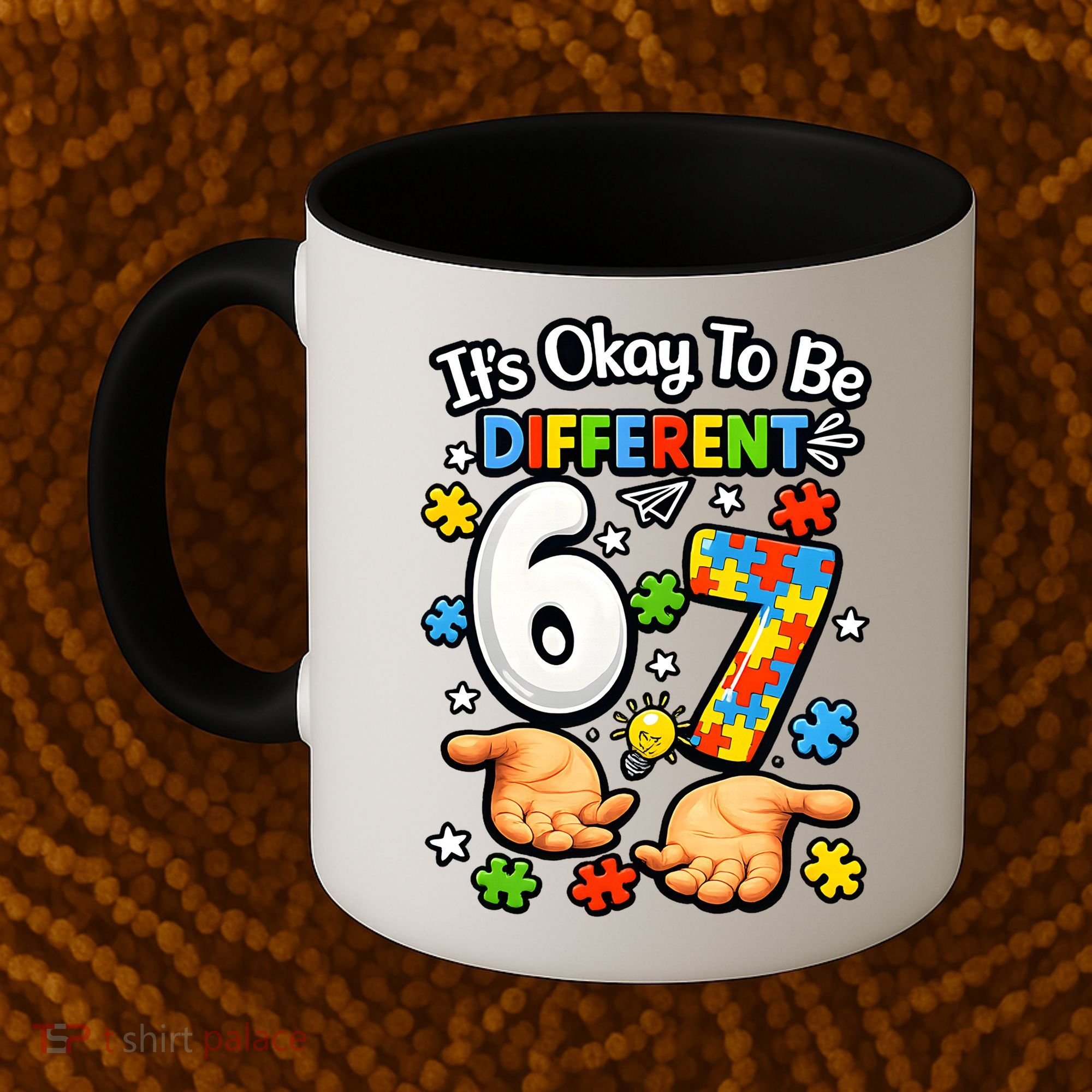 Six Seven Autism Awareness 67 Coffee Mug