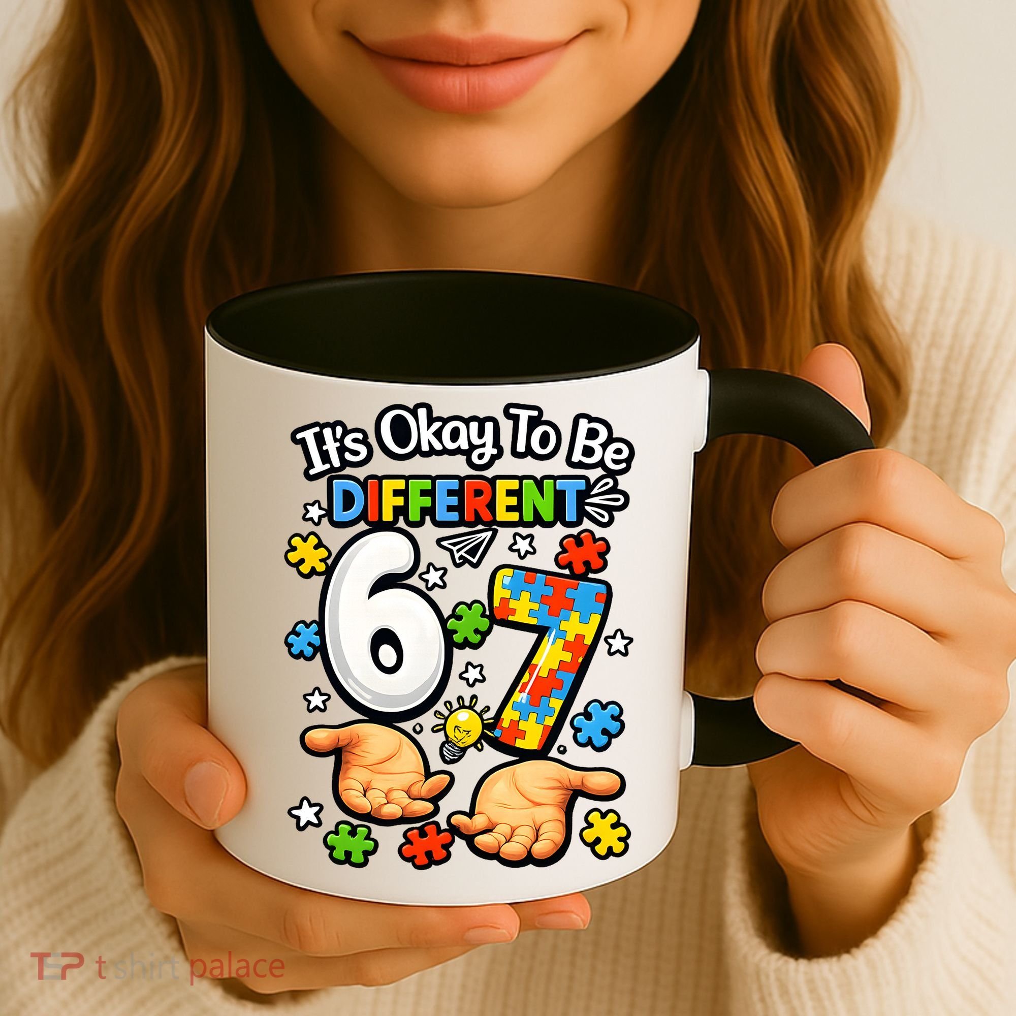 Six Seven Autism Awareness 67 Coffee Mug